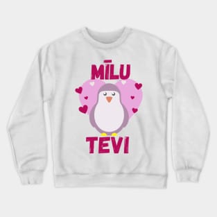 Priecīgu valentīndienu es mīlu tevi - Latviešu Crewneck Sweatshirt